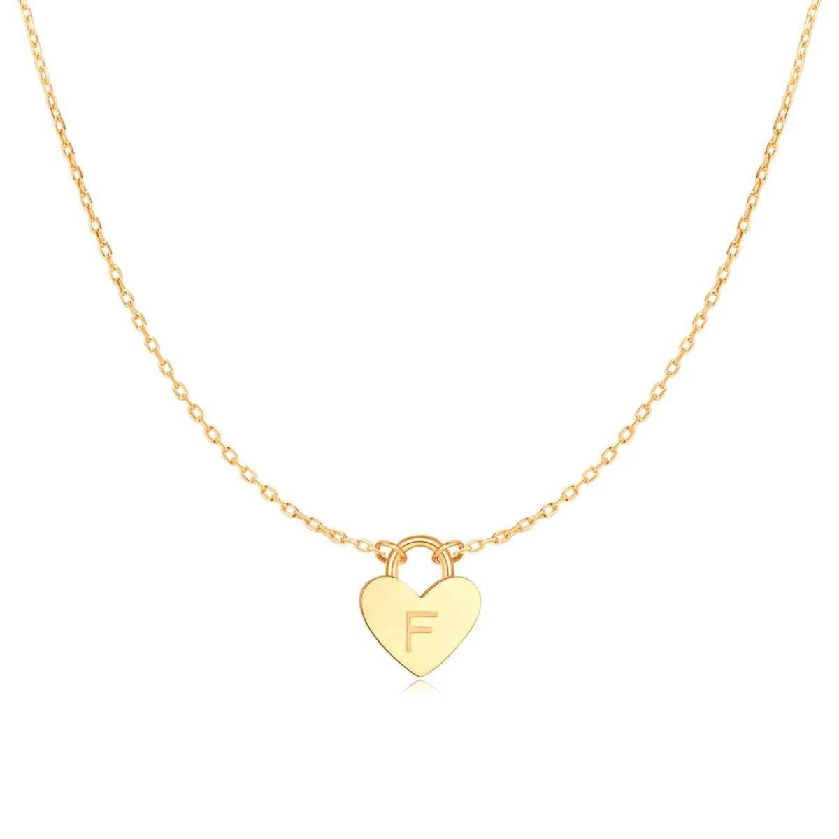 "Initial Heart" Necklace - Milas Jewels Shop