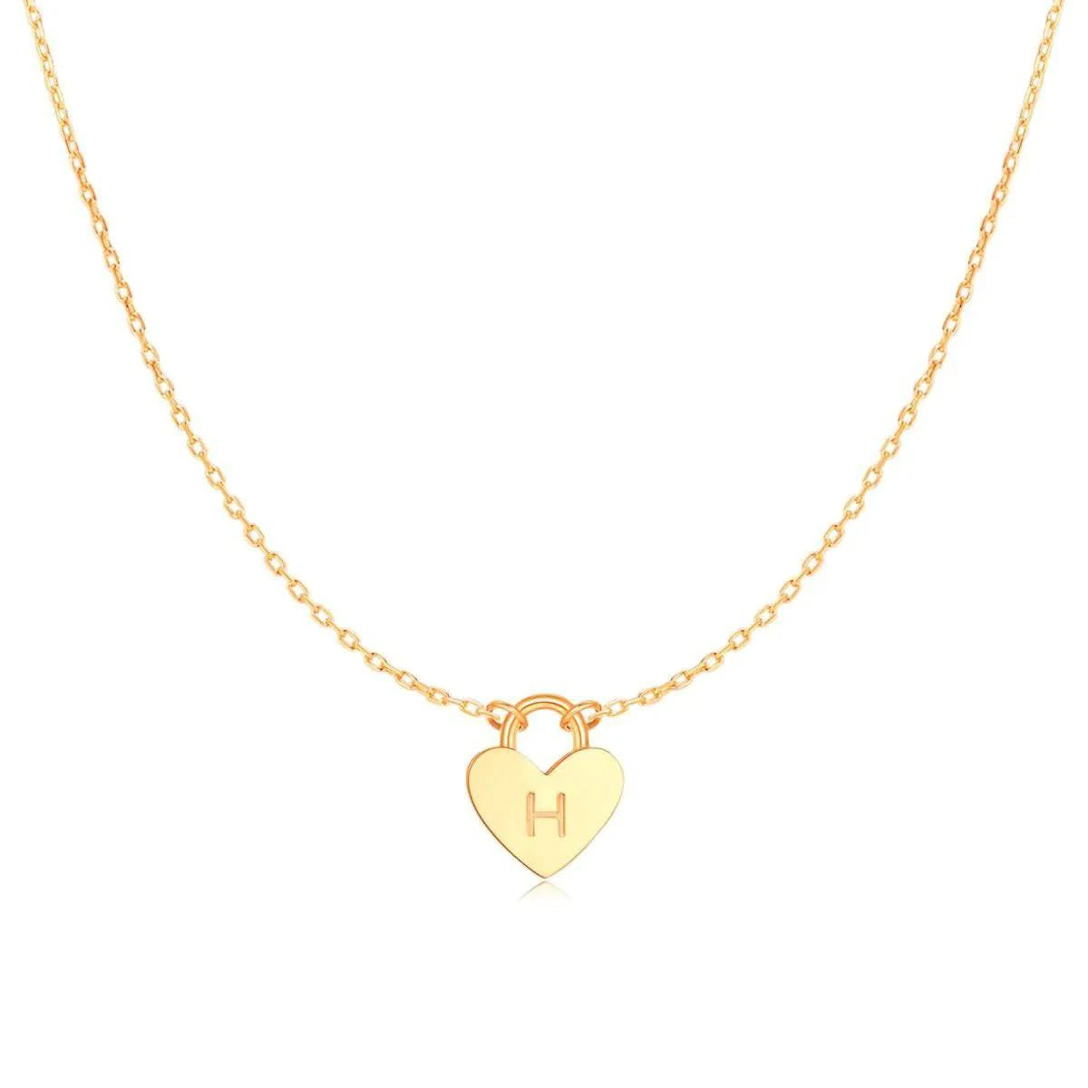 "Initial Heart" Necklace - Milas Jewels Shop