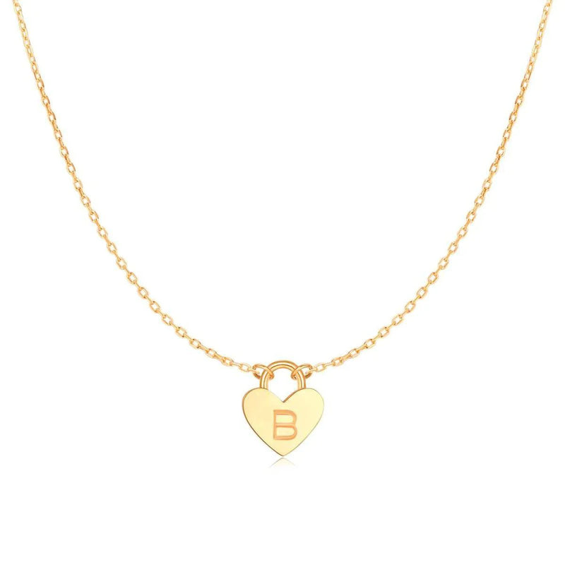 "Initial Heart" Necklace - Milas Jewels Shop