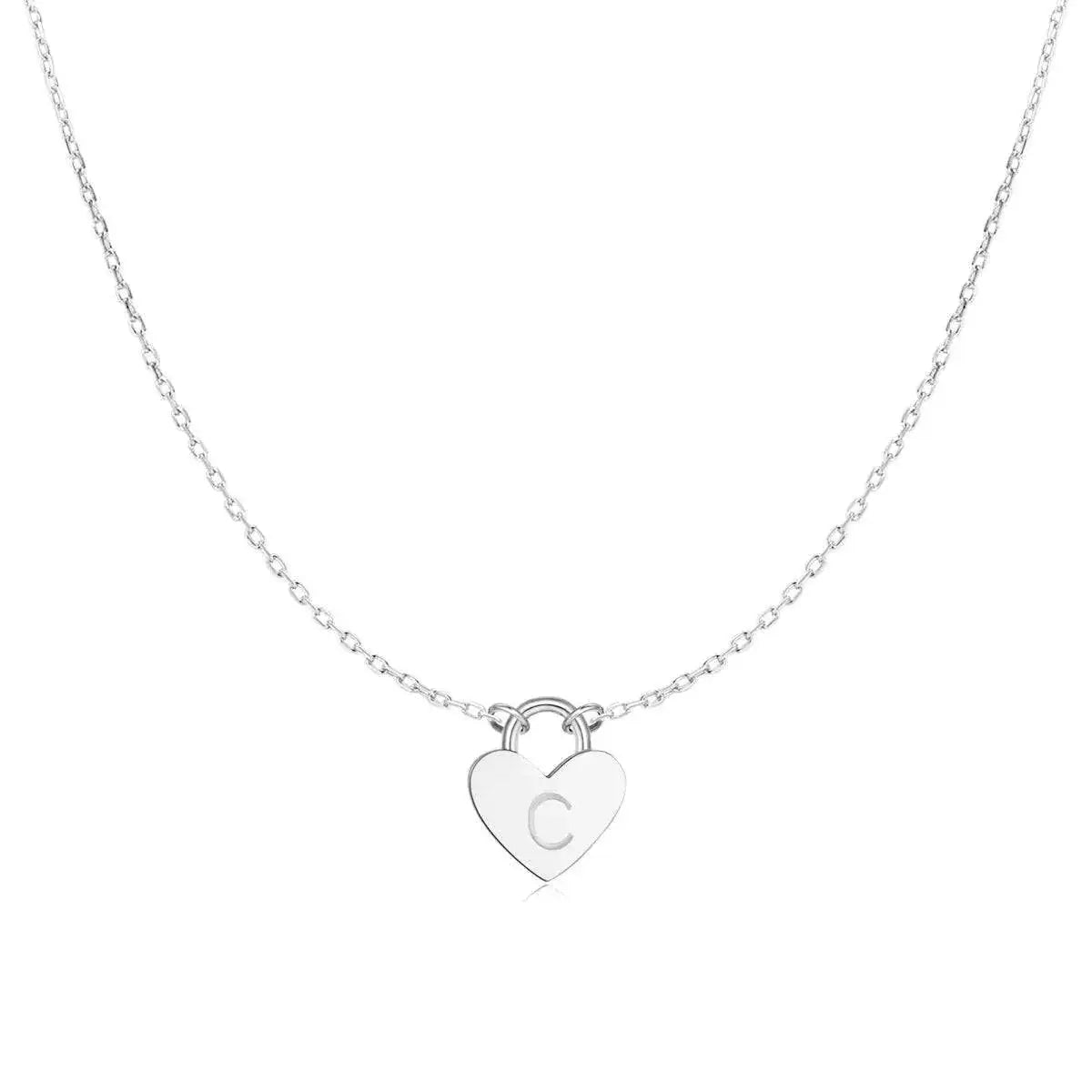 "Initial Heart" Necklace - Milas Jewels Shop