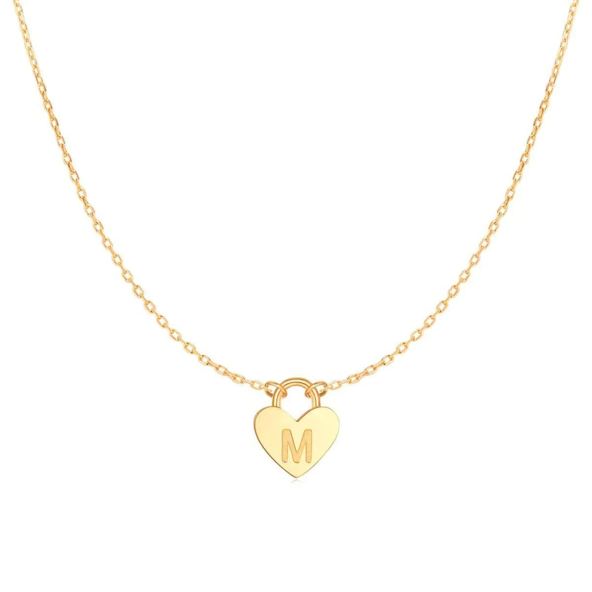 "Initial Heart" Necklace - Milas Jewels Shop