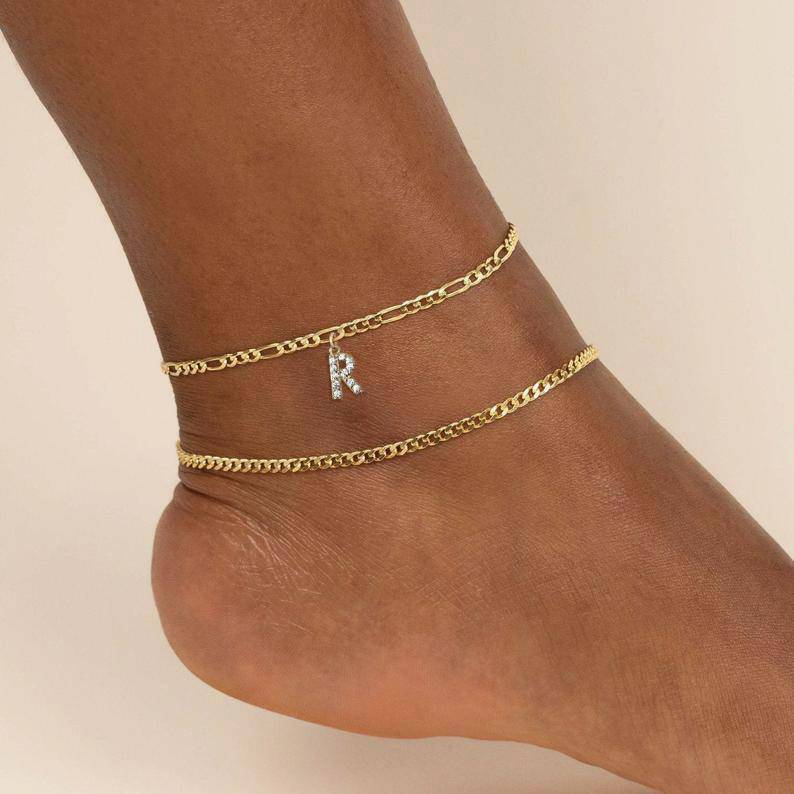 "Initials" Anklet - Milas Jewels Shop