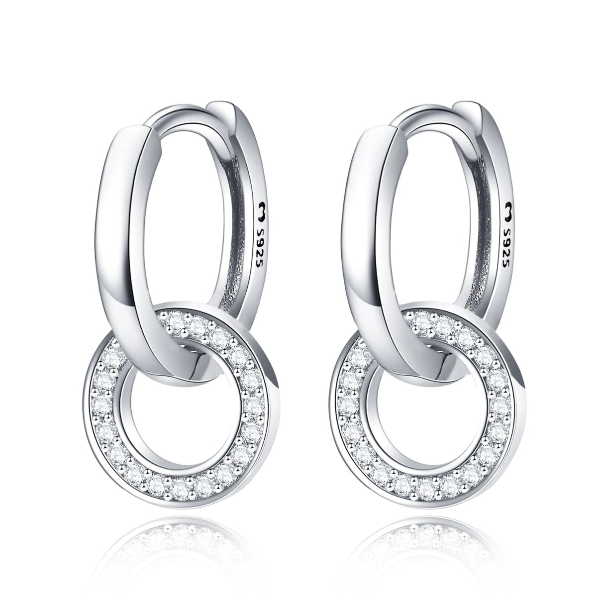 "Interlocking Hoops" Earrings - Milas Jewels Shop
