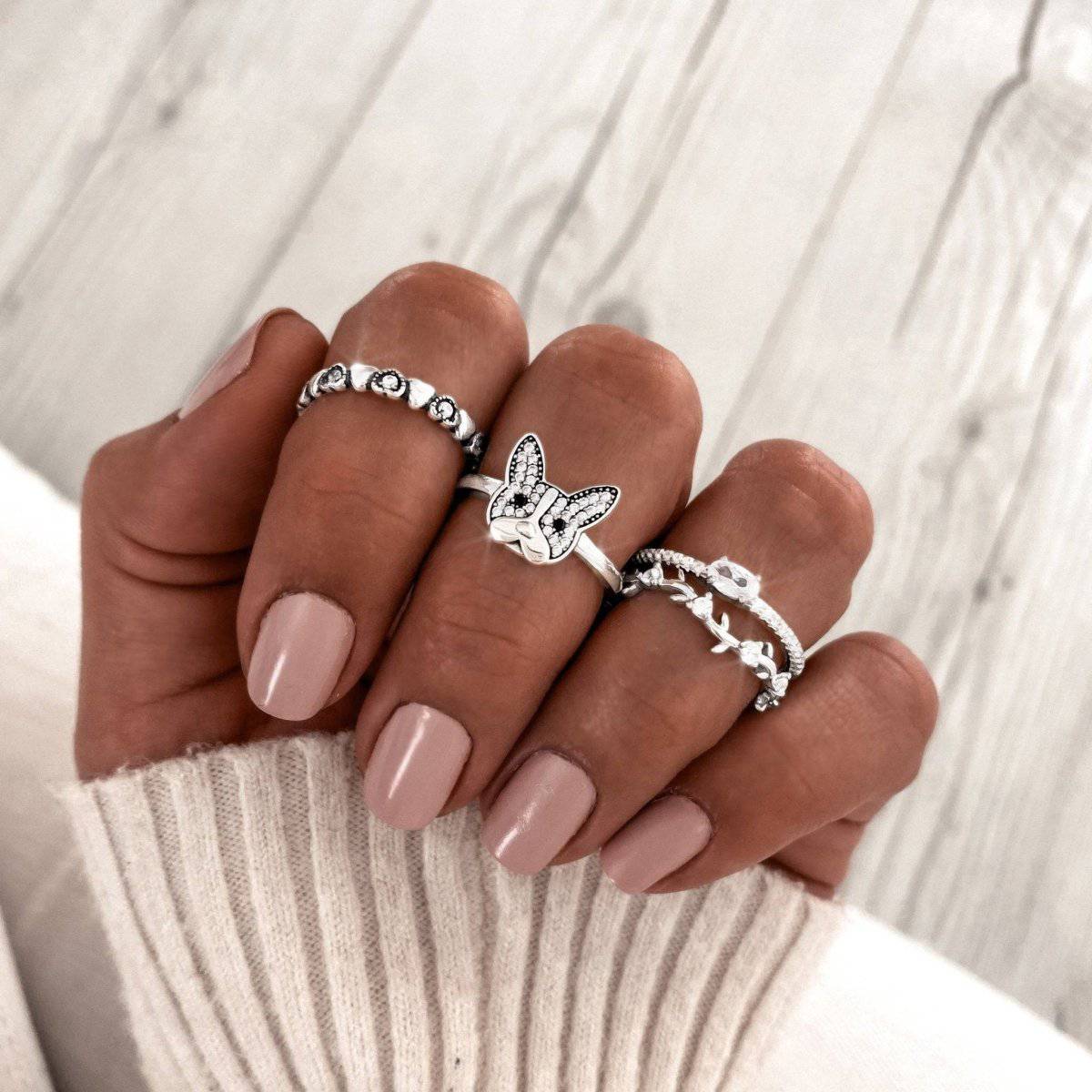 "Inverted Hearts" Ring - Milas Jewels Shop