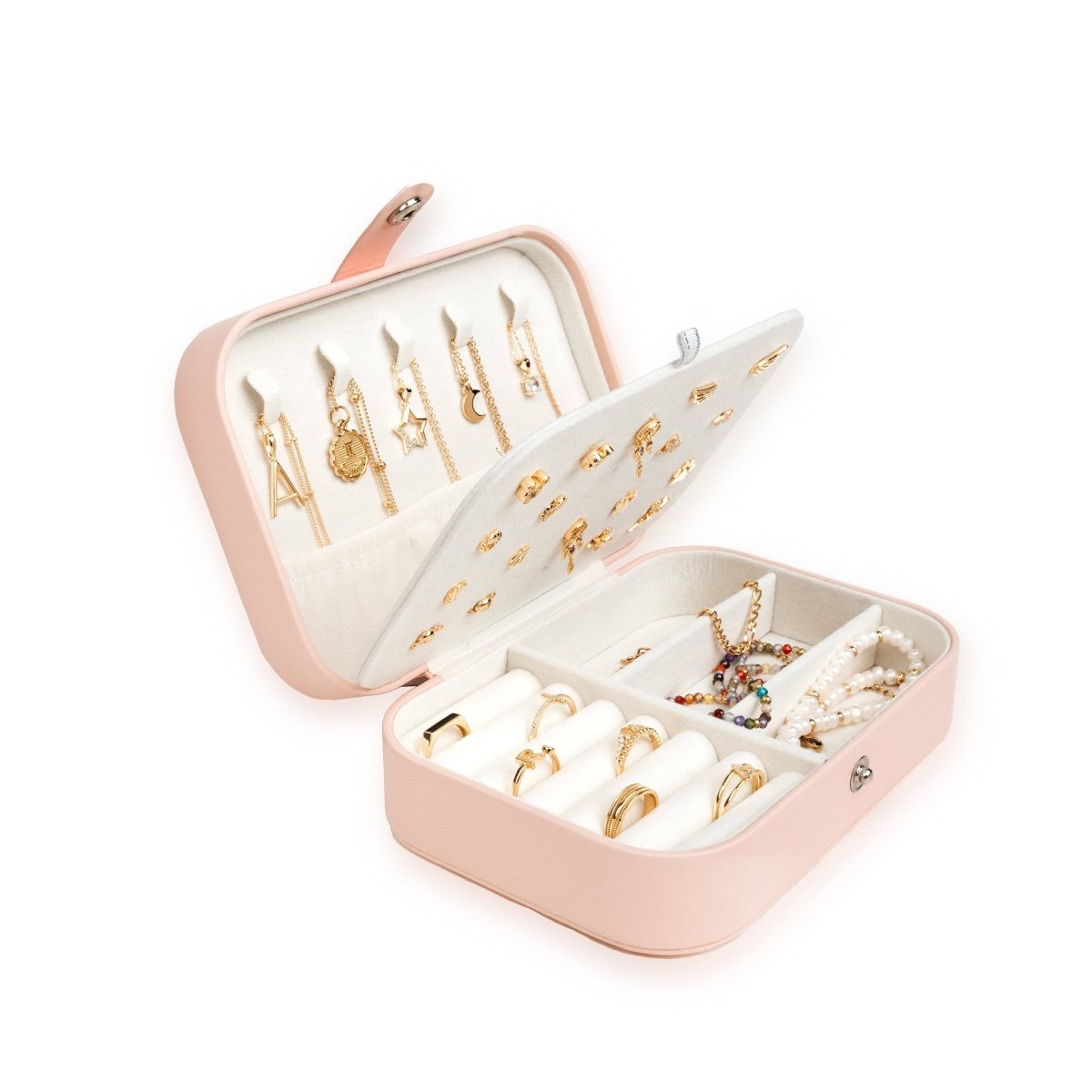 "Le Petit" Jewelry Box ~ Rose/White - Milas Jewels Shop