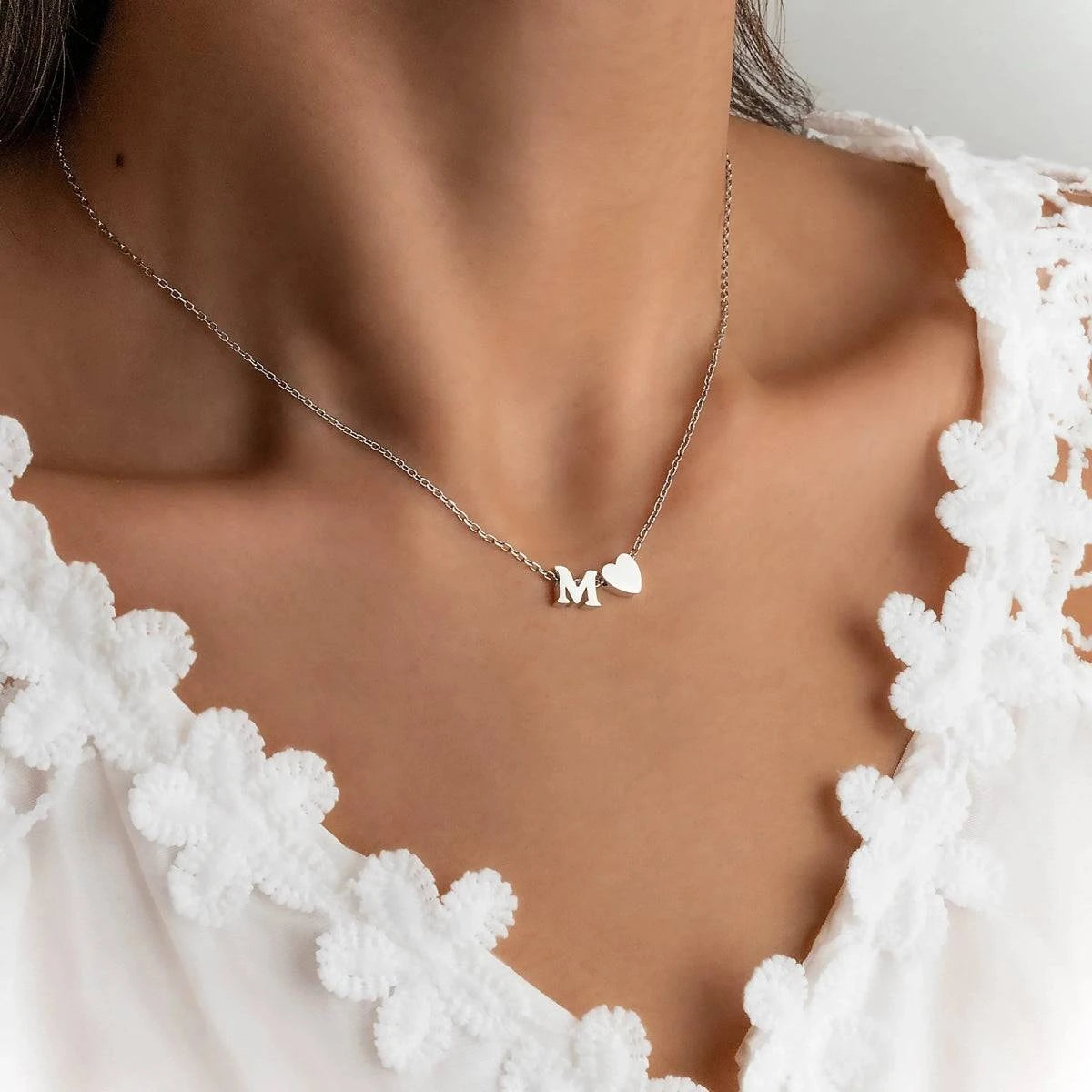 LV LETTER CHARM NECKLACE