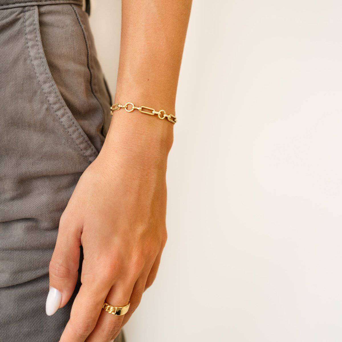 "Links and Circles" Bracelet - Milas Jewels Shop