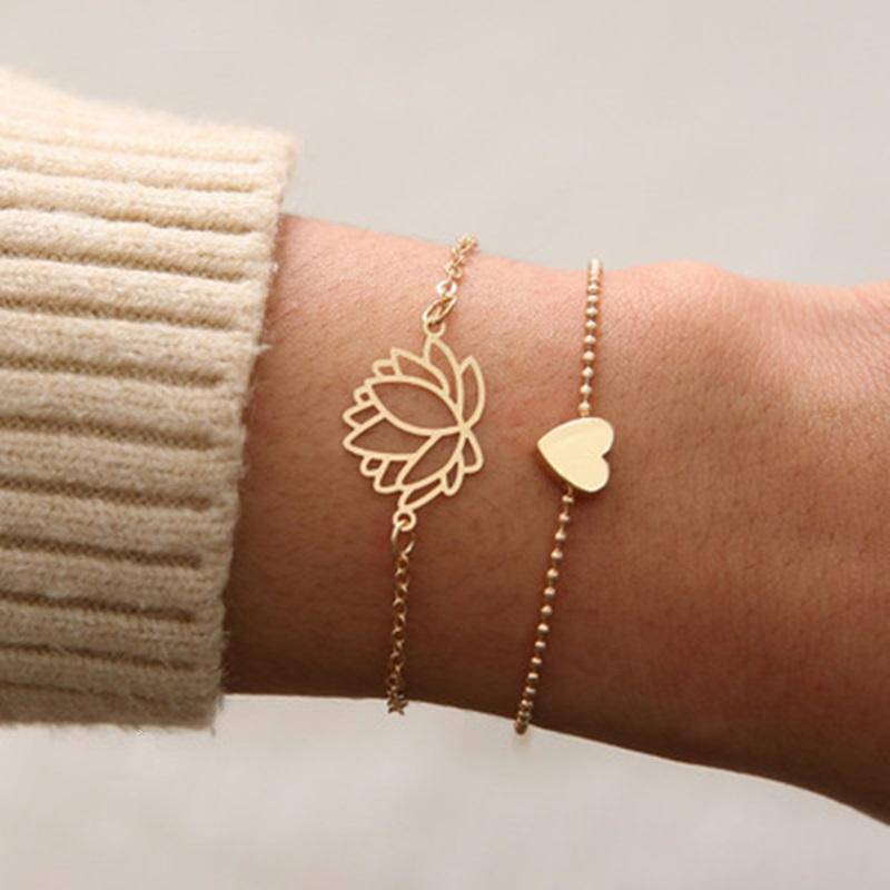 "Lotus-Heart" Bracelet - Milas Jewels Shop