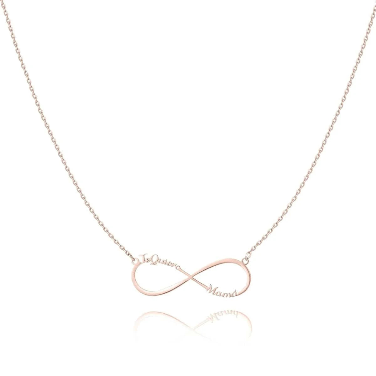 "Love u Mom" Necklace /Rose Gold - Milas Jewels Shop