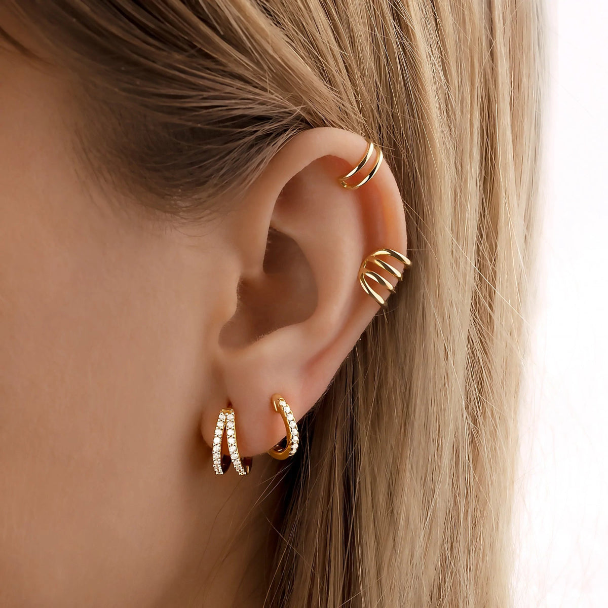 "Luminous Hoop Rings" Earrings - Milas Jewels Shop