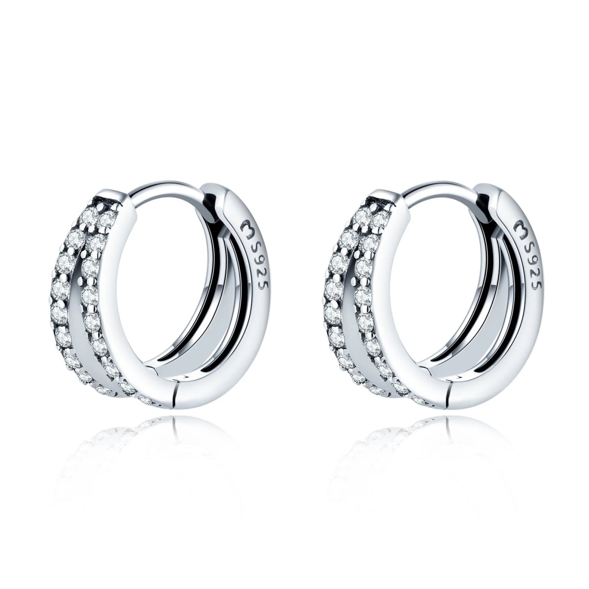"Luminous Hoop Rings" Earrings - Milas Jewels Shop