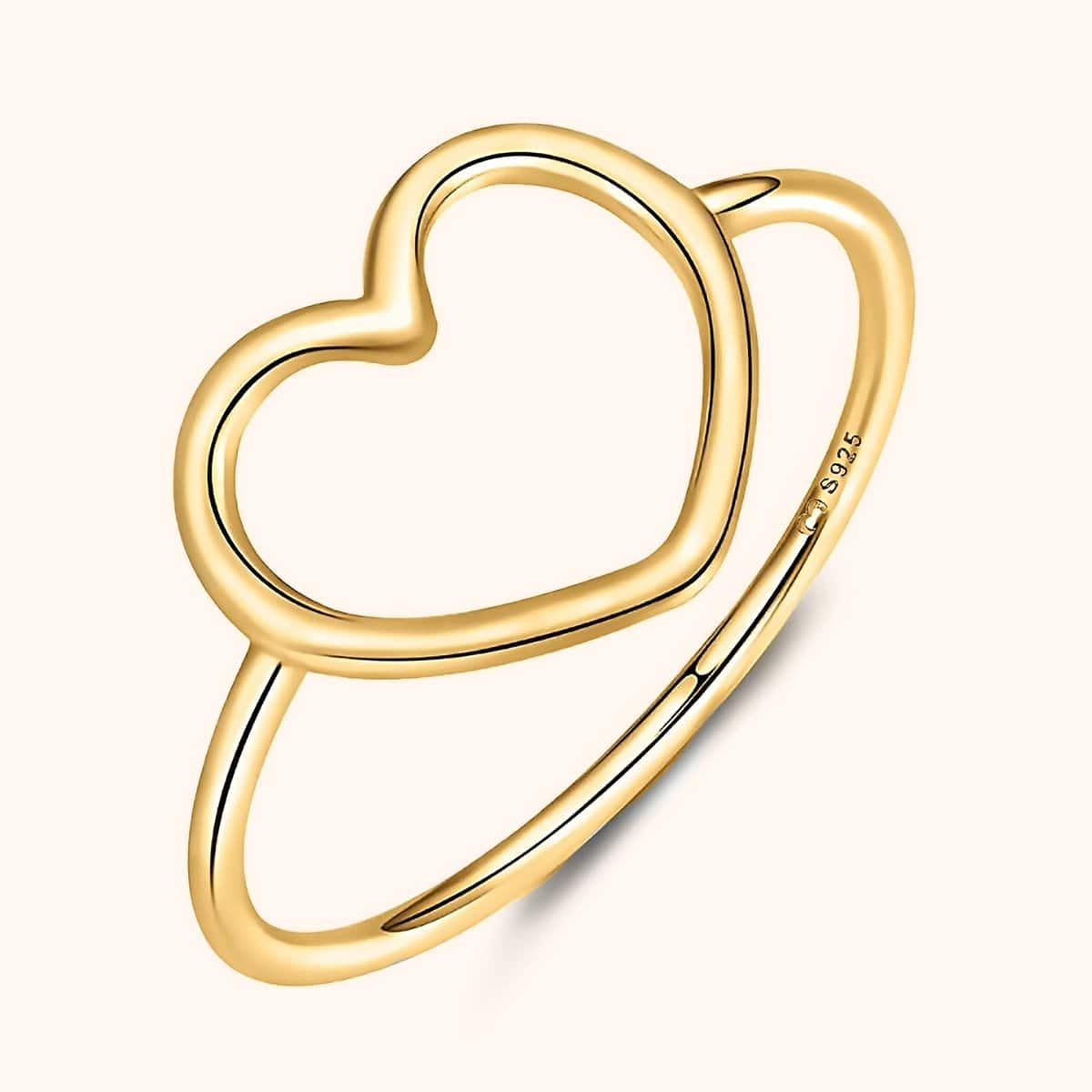 "Minimalist Heart" Ring - Milas Jewels Shop