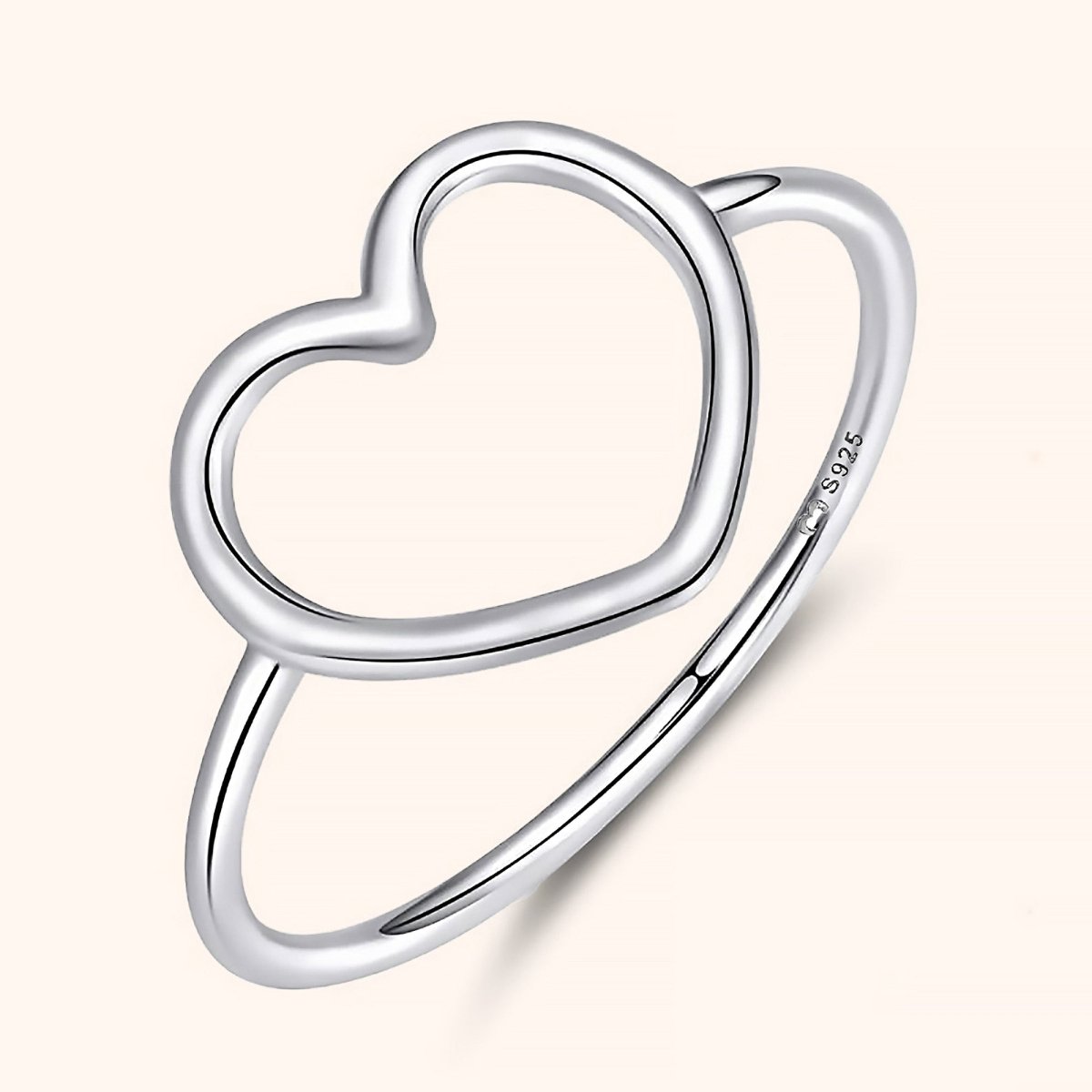 "Minimalist Heart" Ring - Milas Jewels Shop