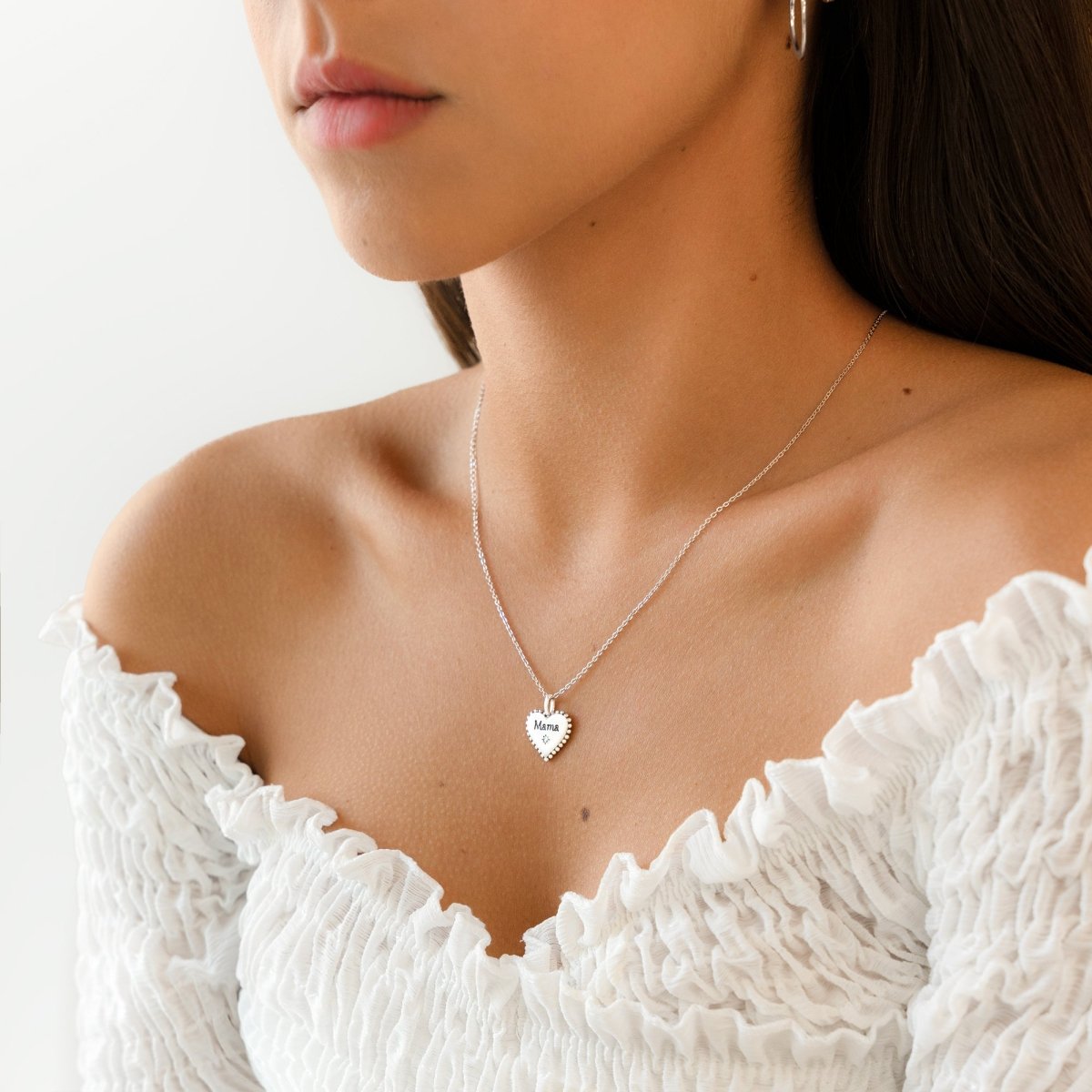 "Mom Heart" Necklace - Milas Jewels Shop