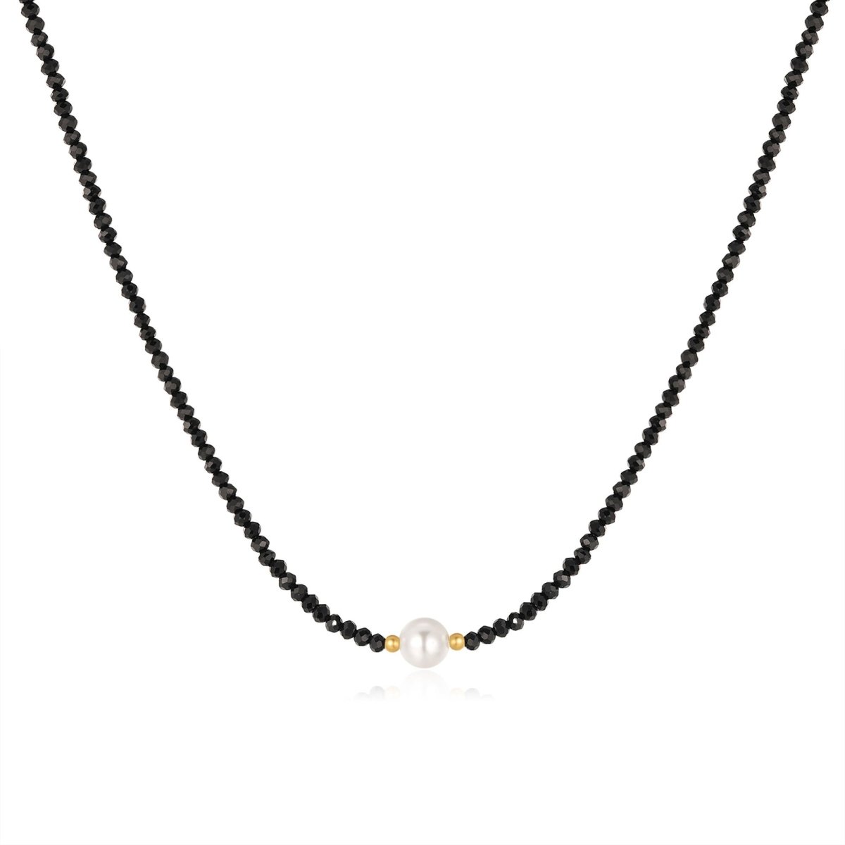 "Monochrome Pearl" Necklace - Milas Jewels Shop
