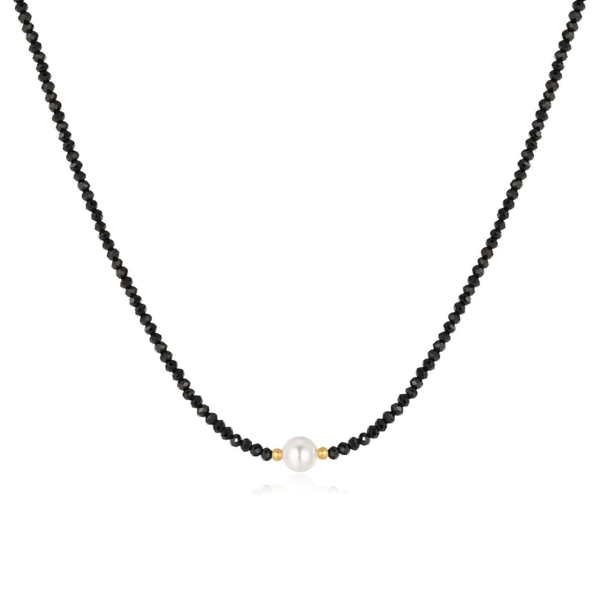 "Monochrome Pearl" Necklace - Milas Jewels Shop
