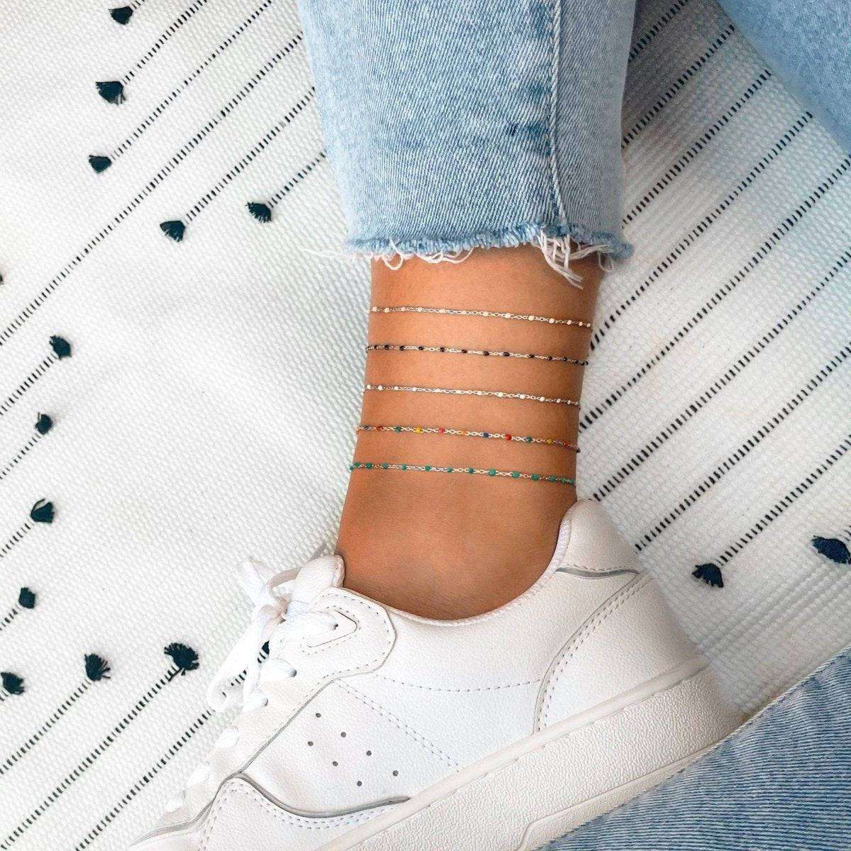"Multicolor Cocktail" Anklet - Milas Jewels Shop