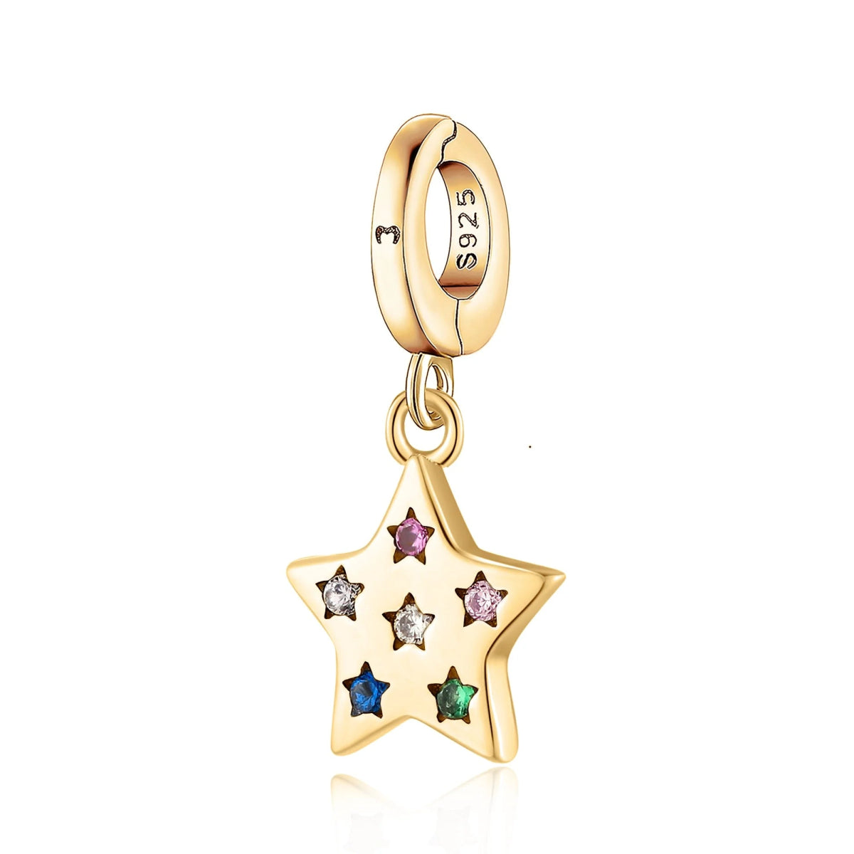 "Multicolor Stars" Charm - Milas Jewels Shop