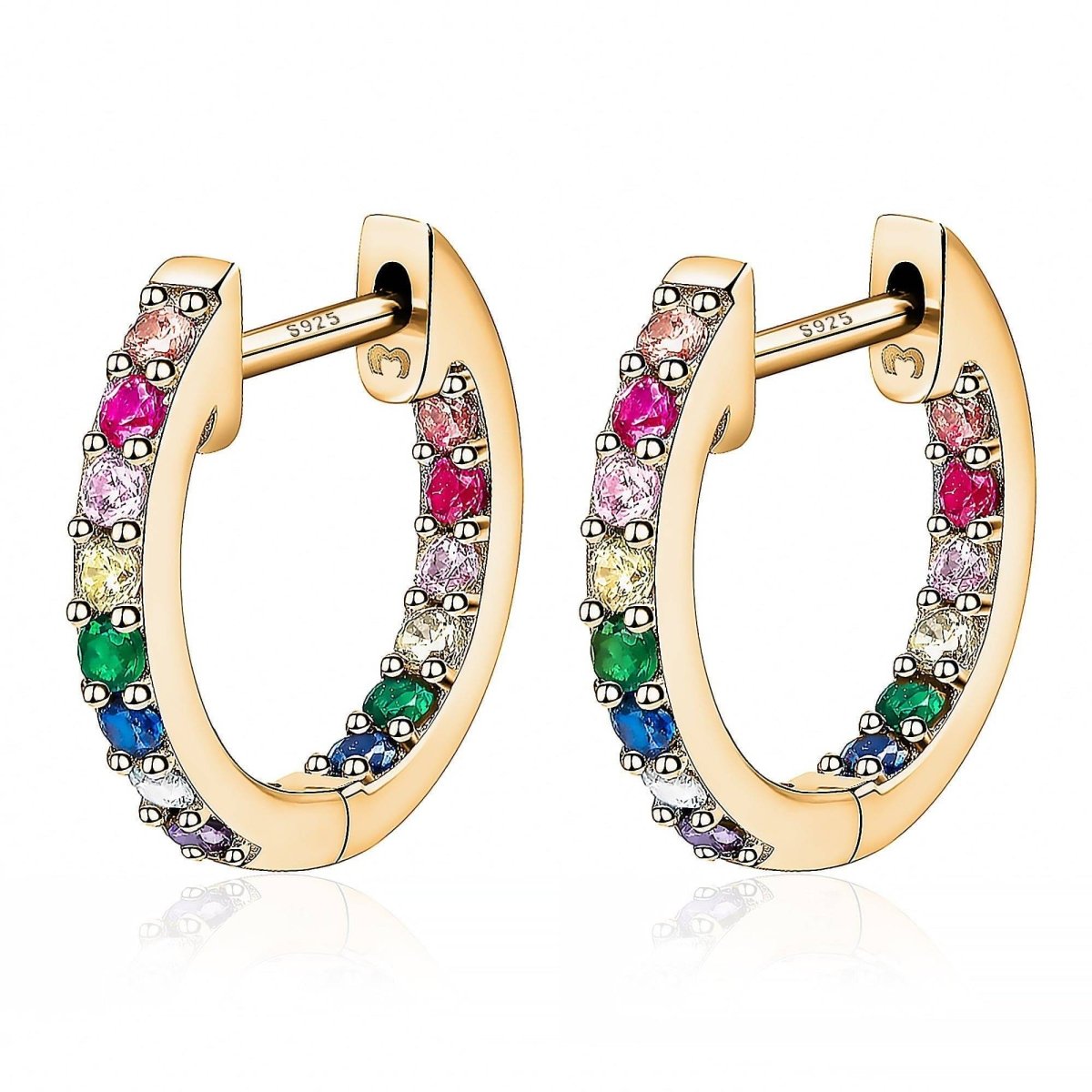 "Multicolored Hoops" Earrings - Milas Jewels Shop