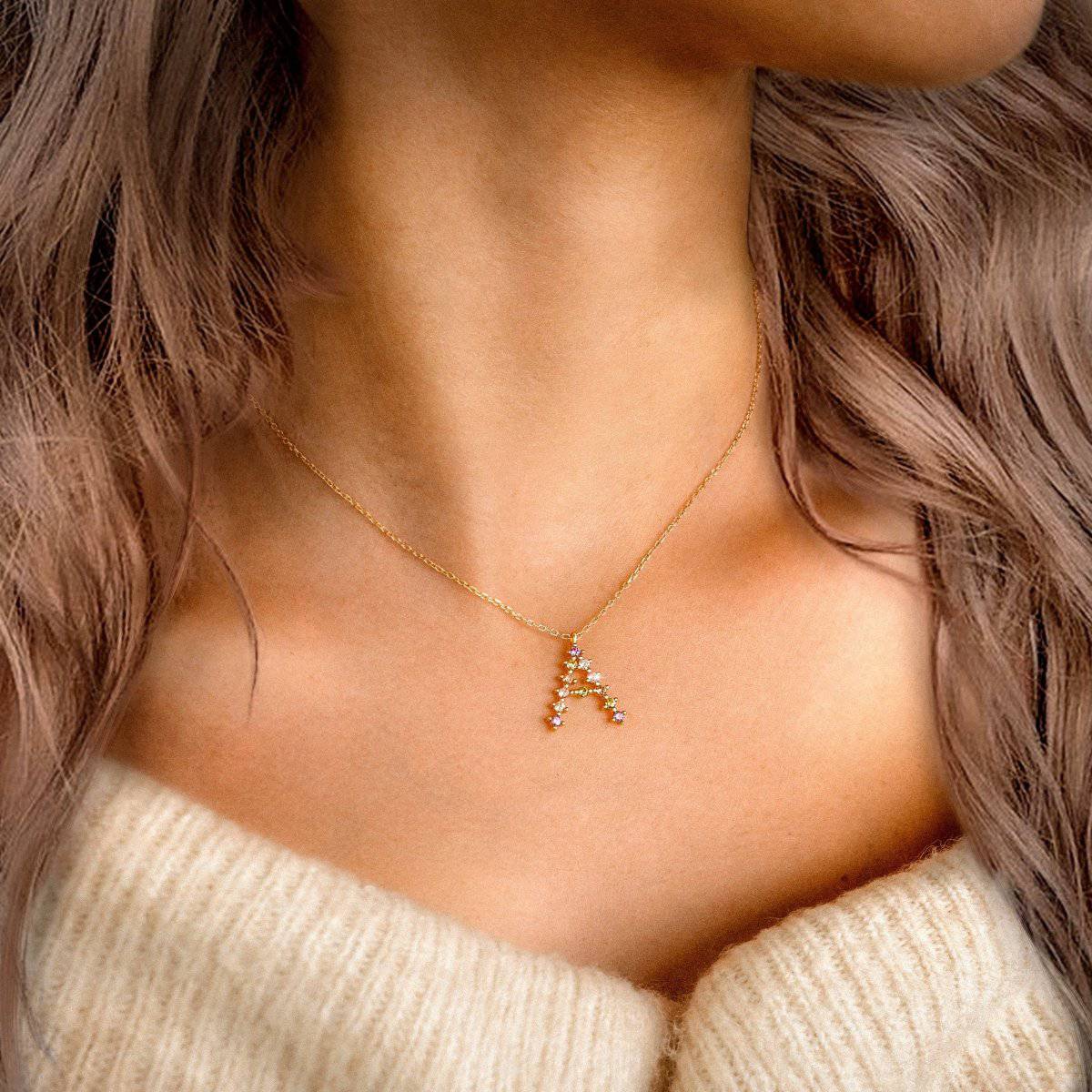 "Nuanced Letters" Necklace - Milas Jewels Shop