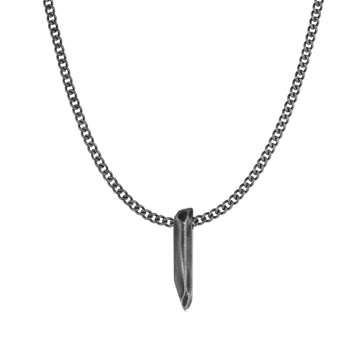 "Obsidian" BRAVE Men's Necklace - Milas Jewels Shop