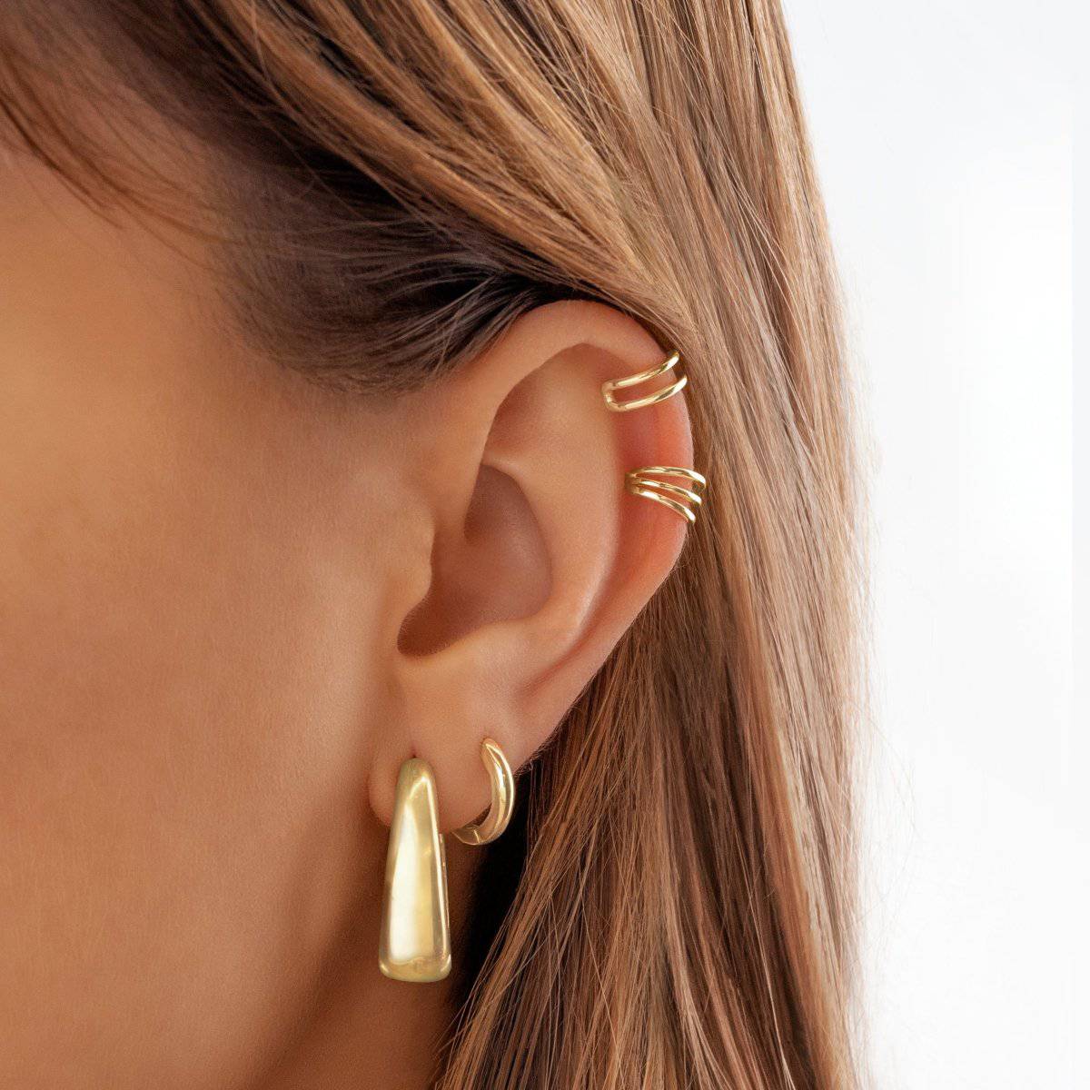 "Oval Hoop Ring" Earrings - Milas Jewels Shop