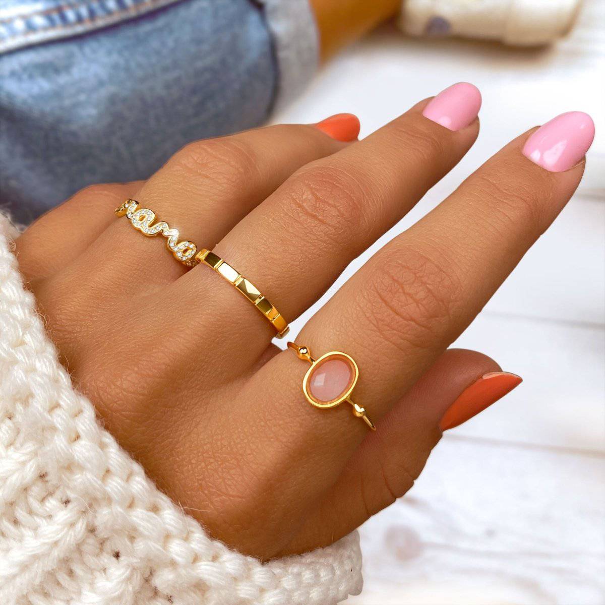 "Pink Glossy" Ring - Milas Jewels Shop