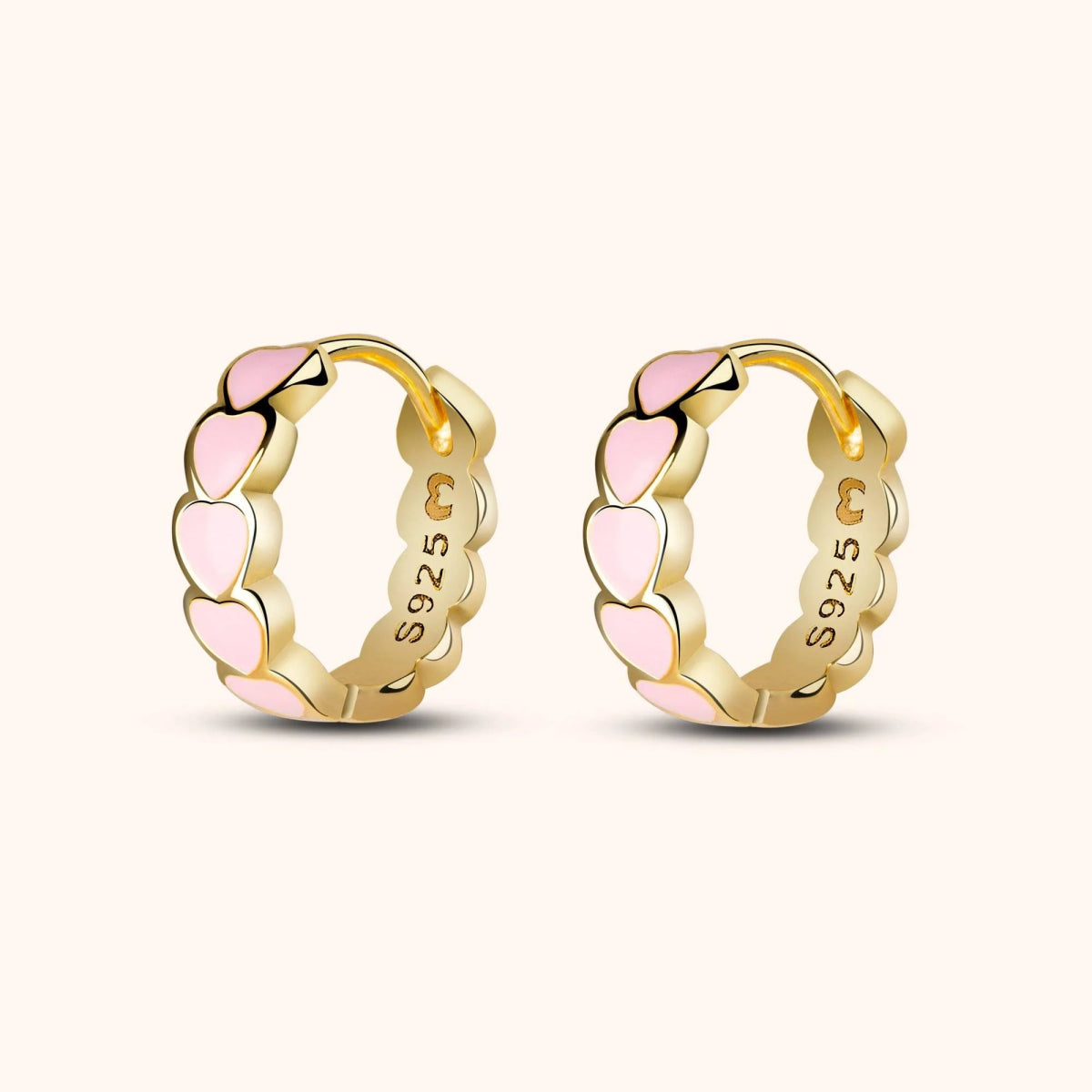 "Pink Hearts" Earrings - Milas Jewels Shop