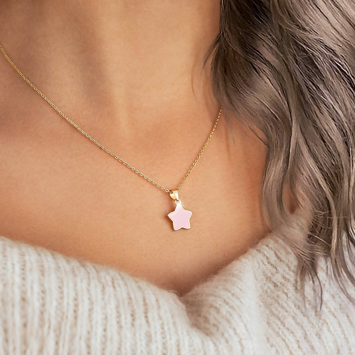 "Pink Star" Necklace - Milas Jewels Shop