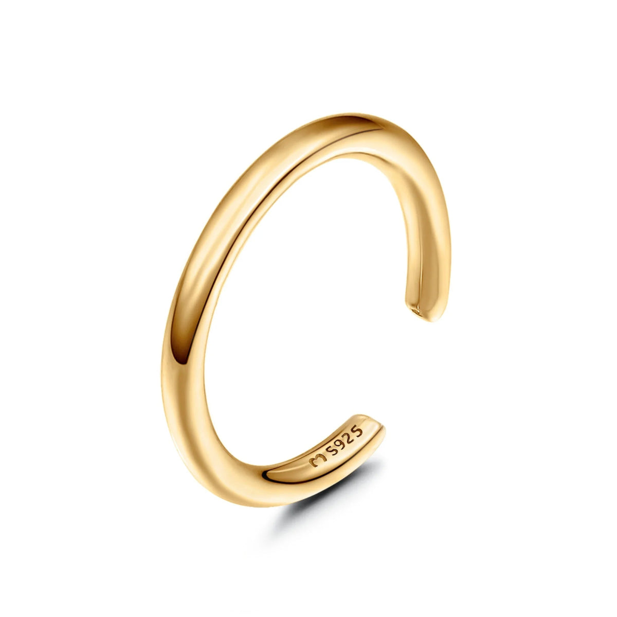 Shop 14K Solid Gold Plain Nose Hoop Ring – Anygolds