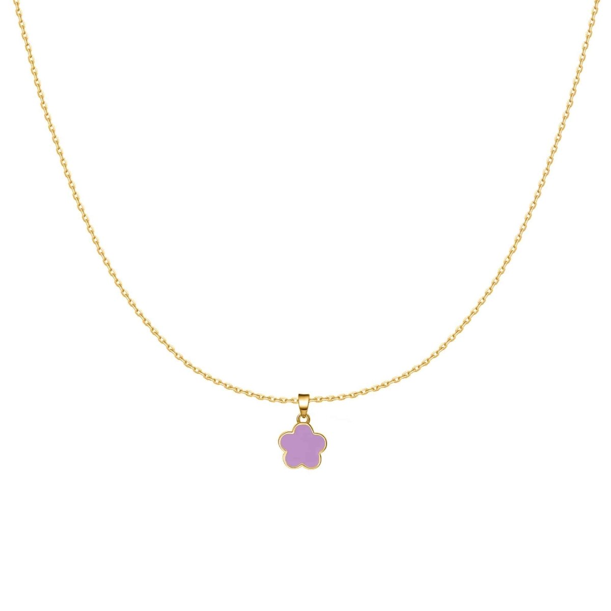 "Purple Flower" Necklace - Milas Jewels Shop