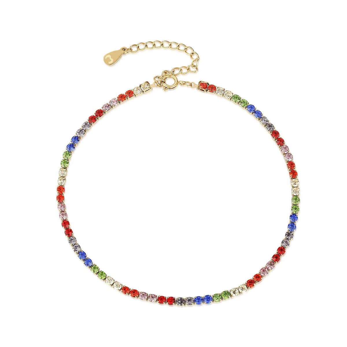 "Radiant Color" Anklet - Milas Jewels Shop