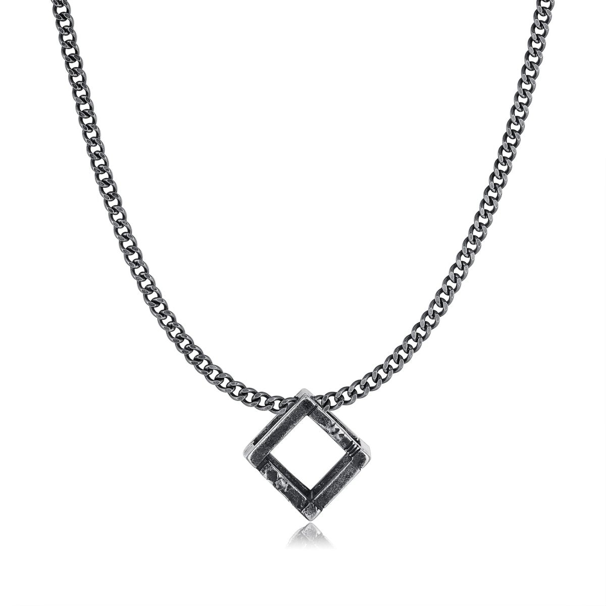 "Rhombus" BRAVE Men's Necklace - Milas Jewels Shop