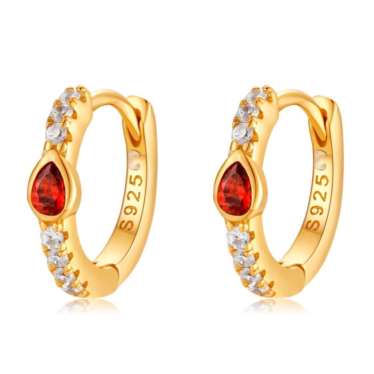 "Ruby Red" Earrings - Milas Jewels Shop