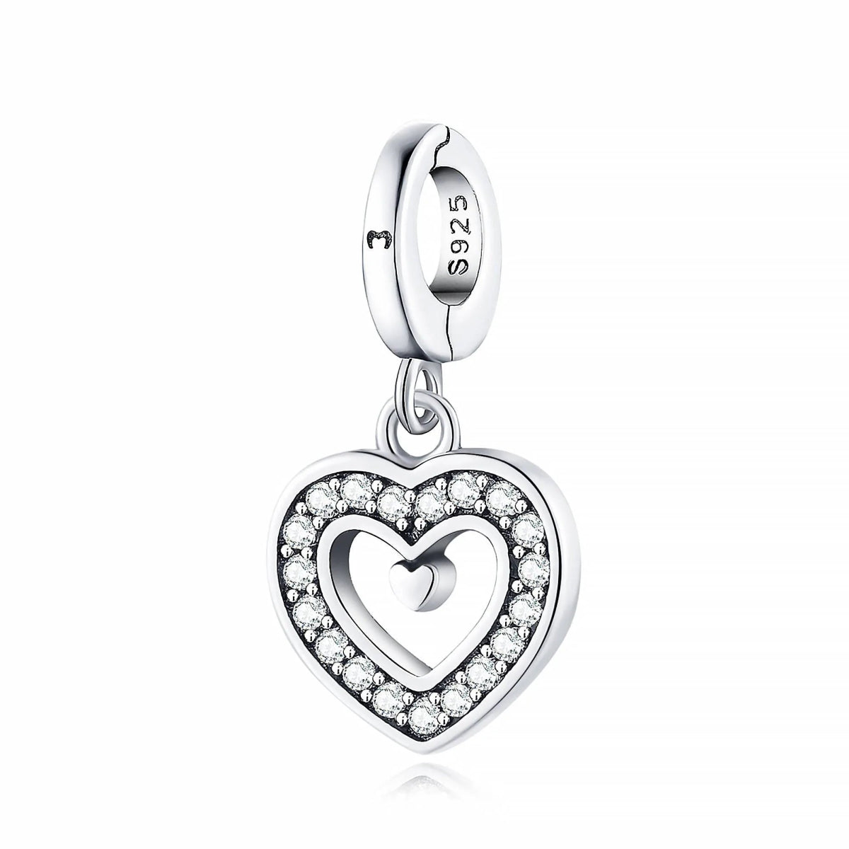 "Shining Heart" Charm - Milas Jewels Shop