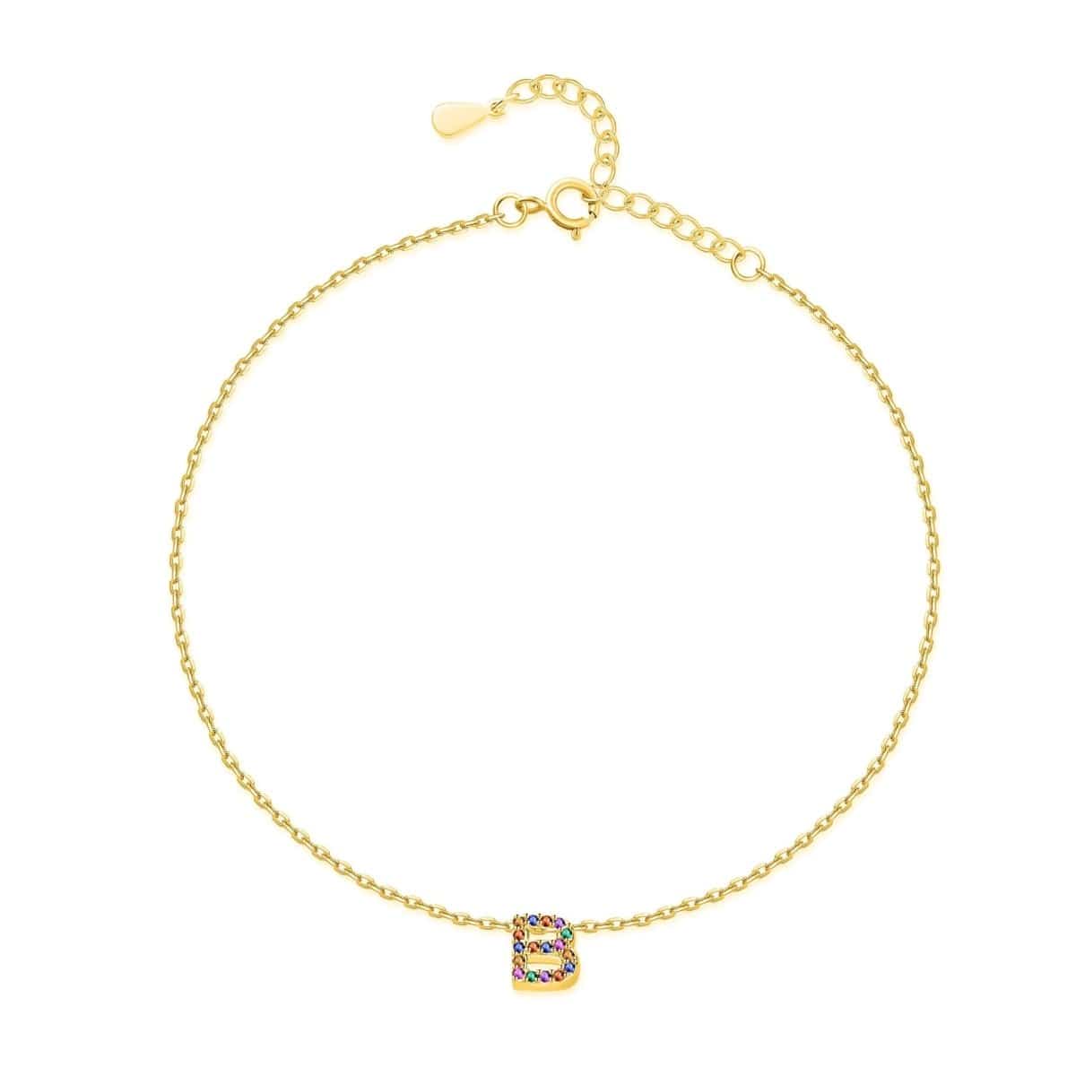 "Shinny Initial" Bracelet - Milas Jewels Shop