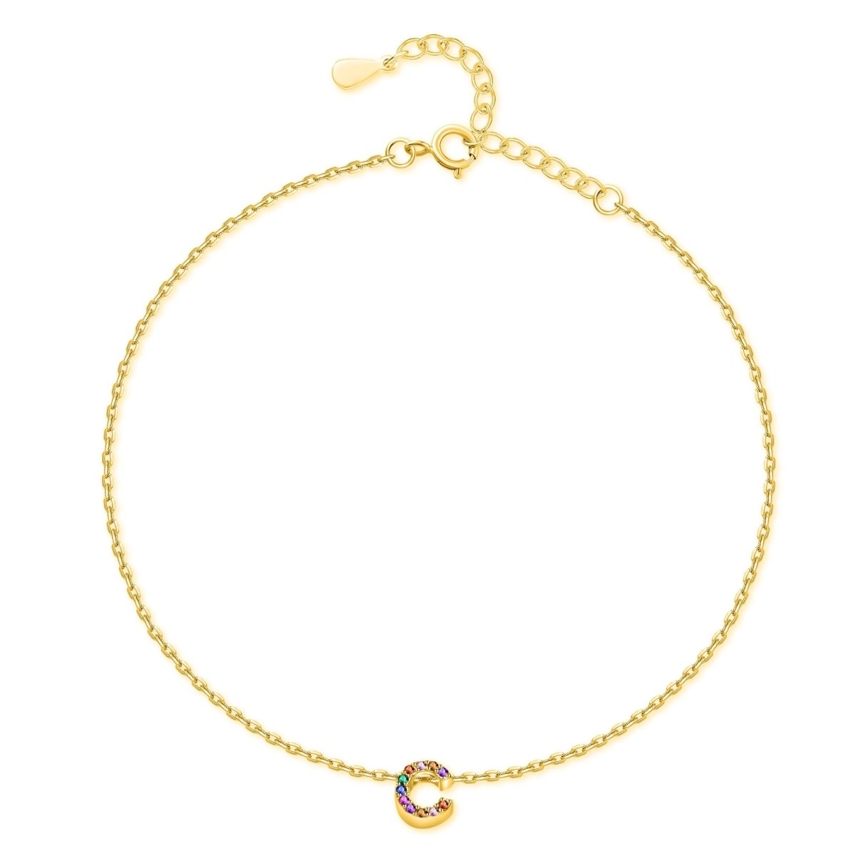 "Shinny Initial" Bracelet - Milas Jewels Shop