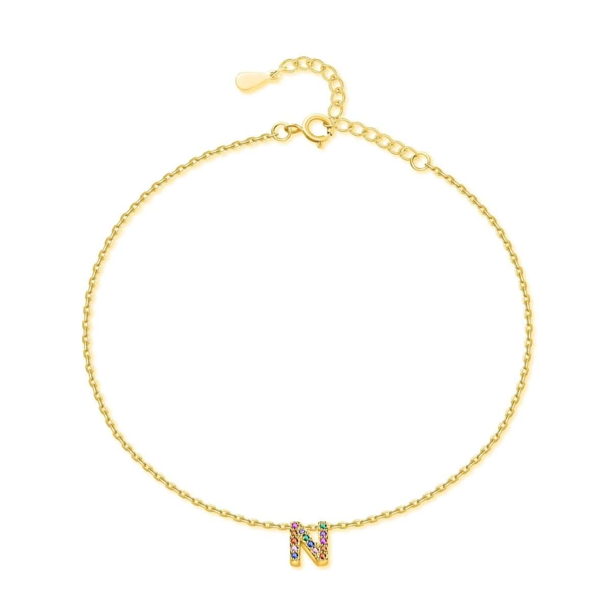 "Shinny Initial" Bracelet - Milas Jewels Shop