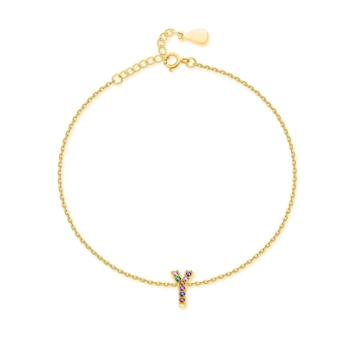 "Shinny Initial" Bracelet - Milas Jewels Shop