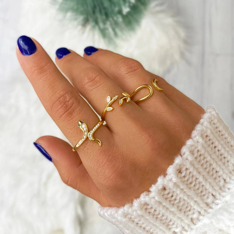 "Shiny Leaves" Ring - Milas Jewels Shop