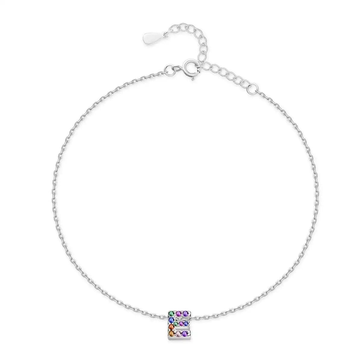 "Silver Initial" Anklet - Milas Jewels Shop