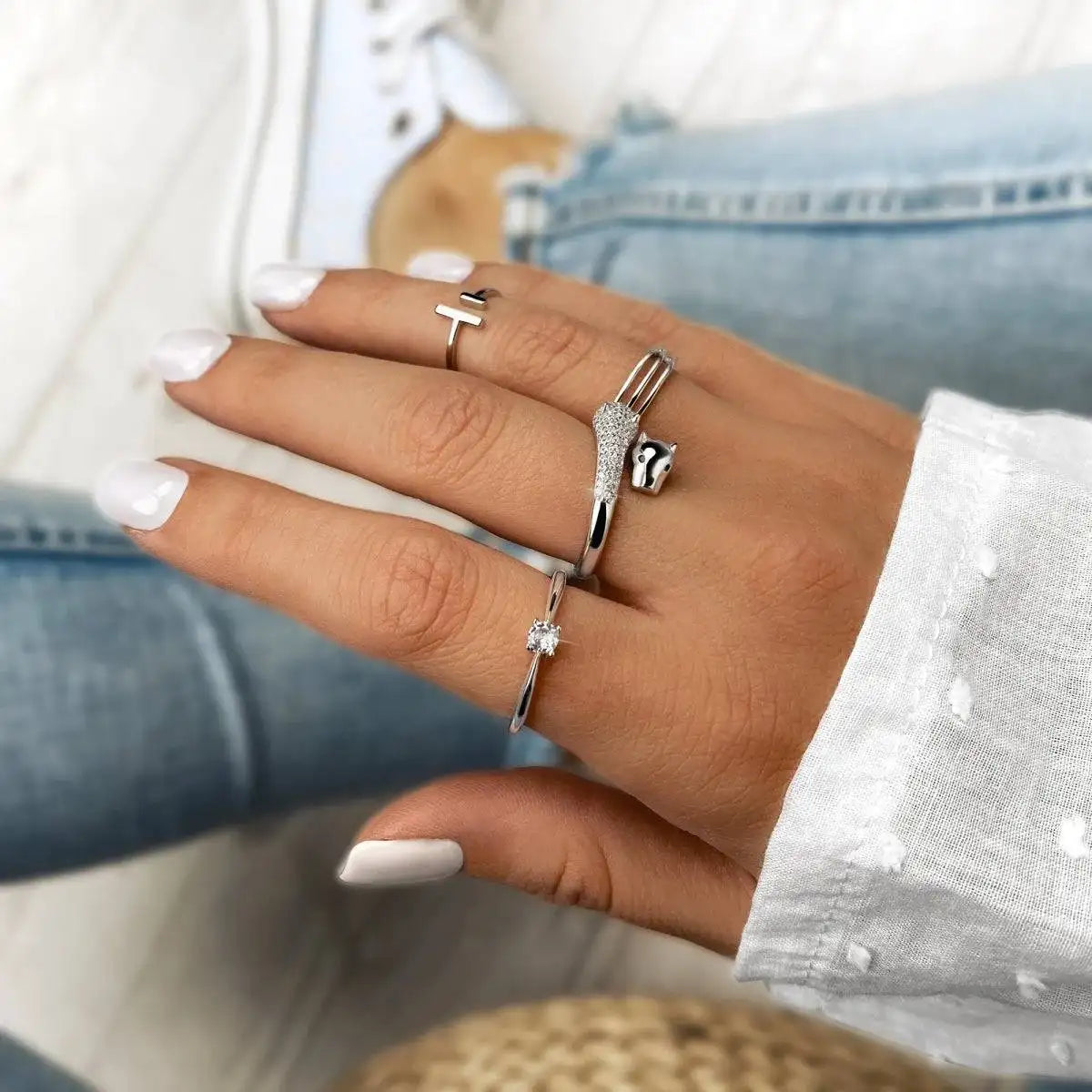 "Solitaire Zirconia" Ring - Milas Jewels Shop