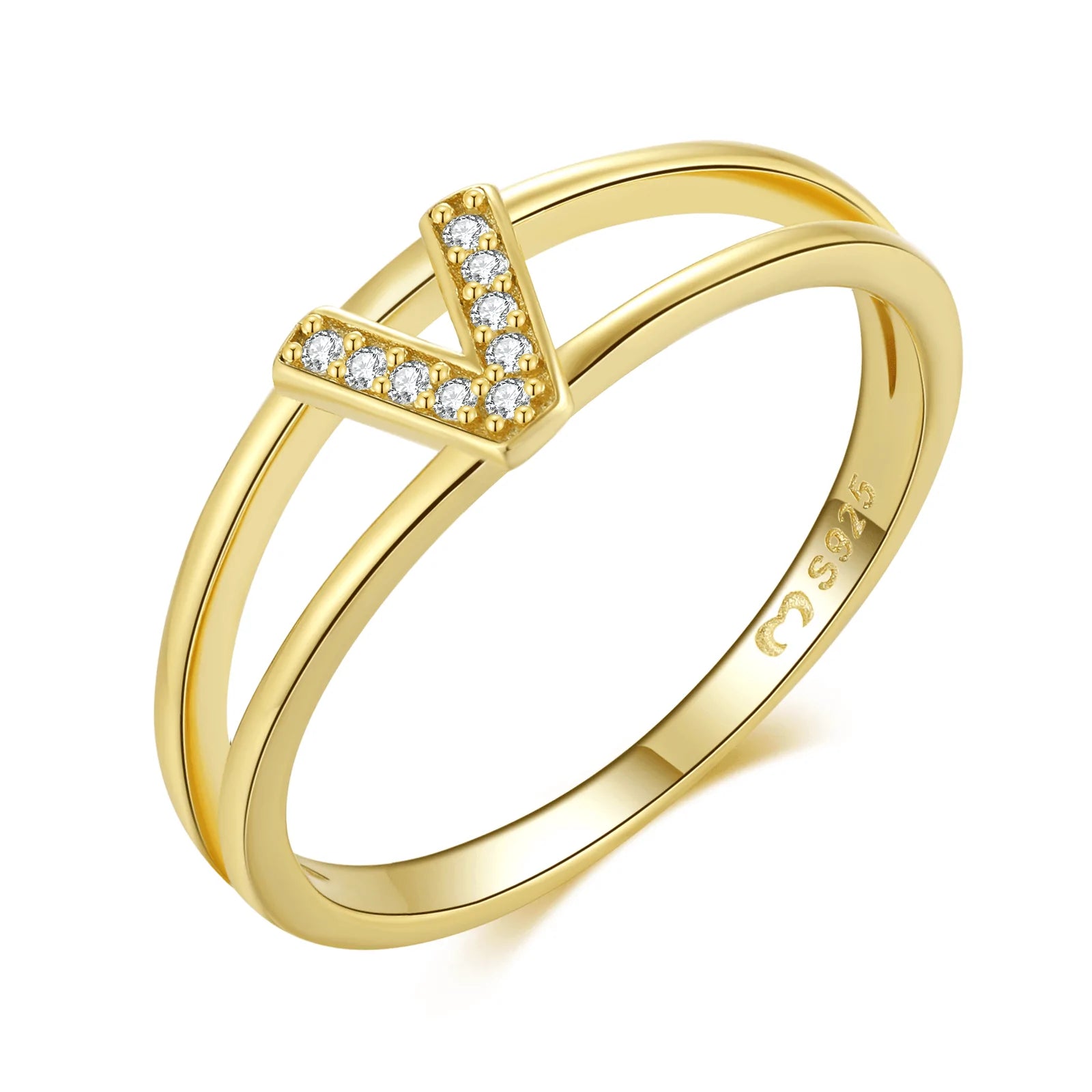 "Golden Initials" Ring - Milas Jewels Shop