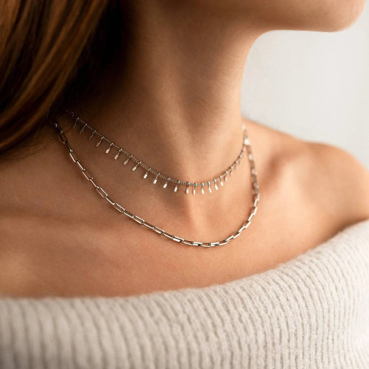 "Square Link" Necklace - Milas Jewels Shop