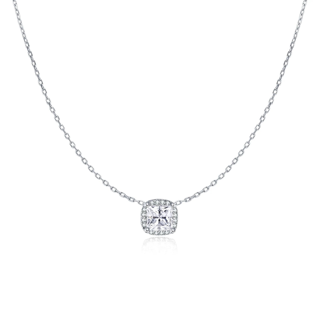 "Square Zirconia" Necklace - Milas Jewels Shop