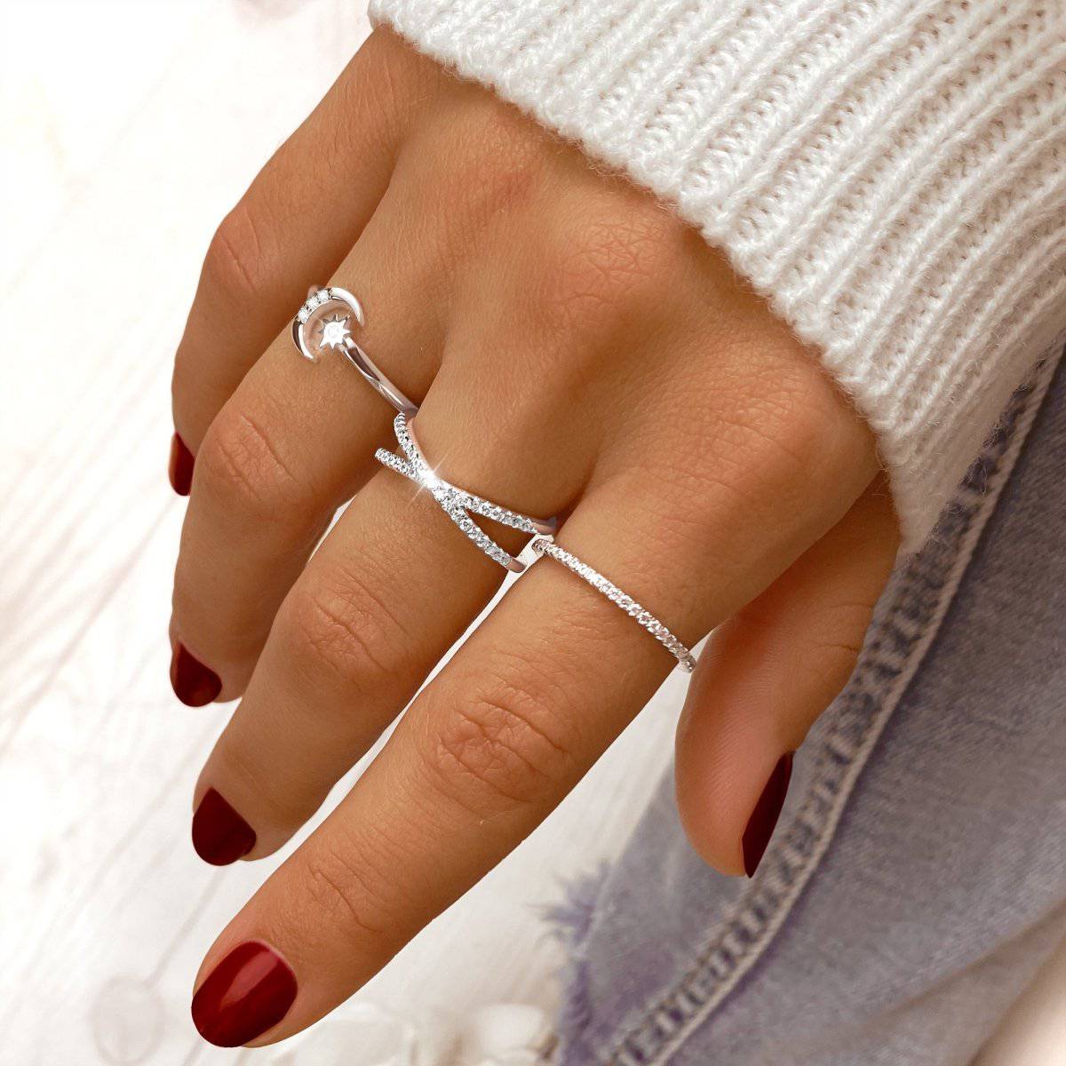 "Star and Moon" Ring - Milas Jewels Shop