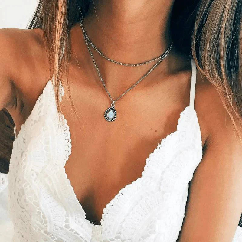 "Stone" Necklace - Milas Jewels Shop