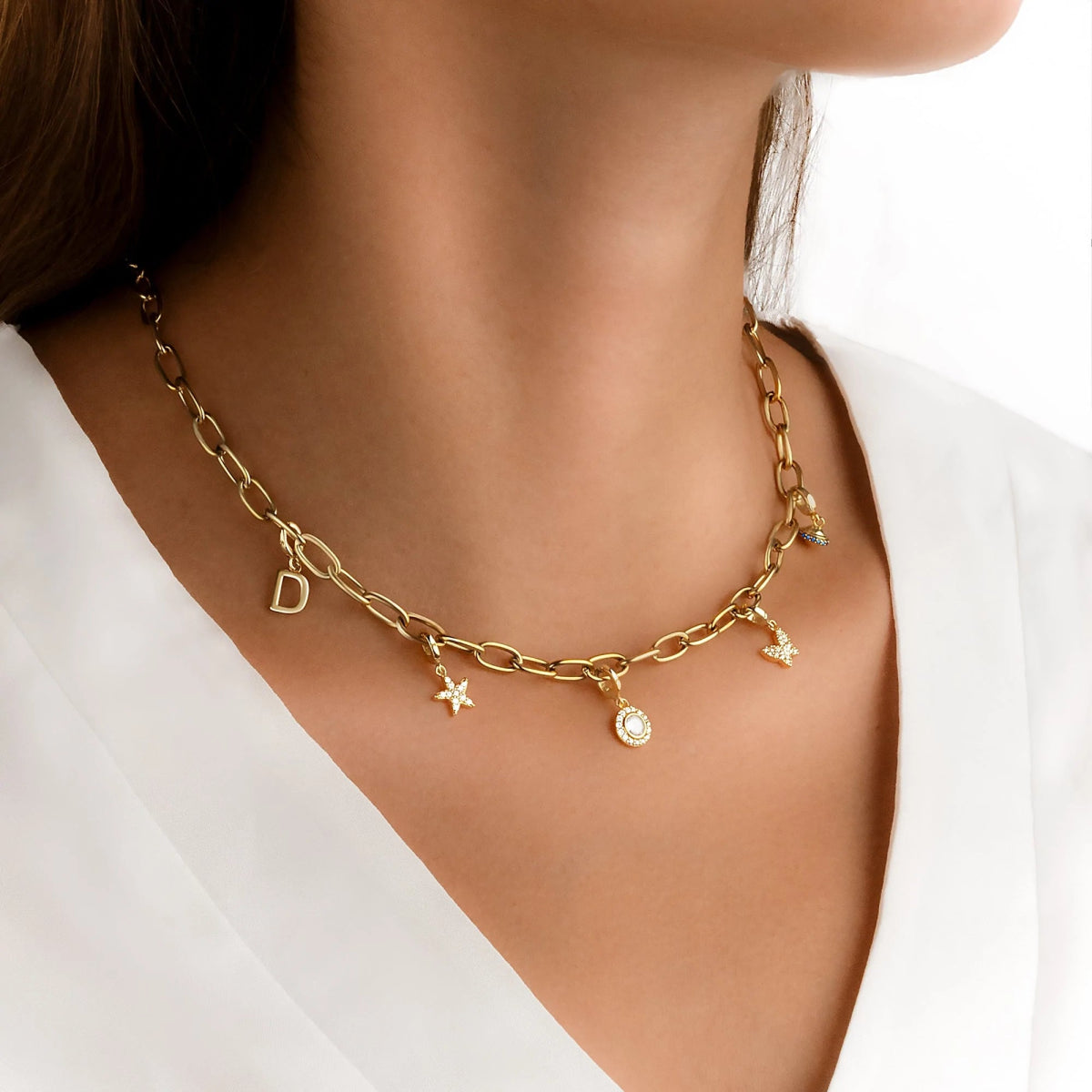 blooming supple necklace gold