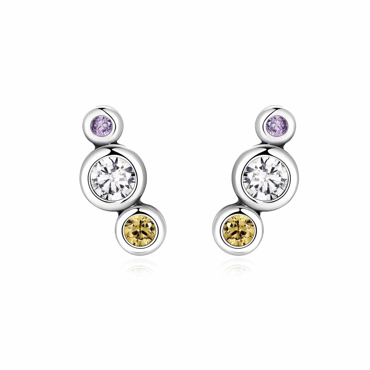 "Three Little Sparklers" Earrings - Milas Jewels Shop