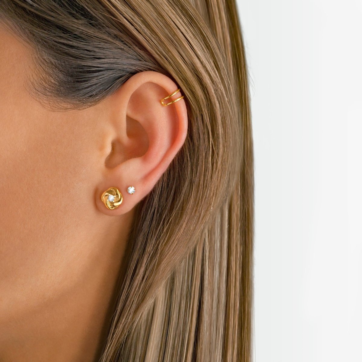 "Tiny Zirconia" Mini Earrings - Milas Jewels Shop
